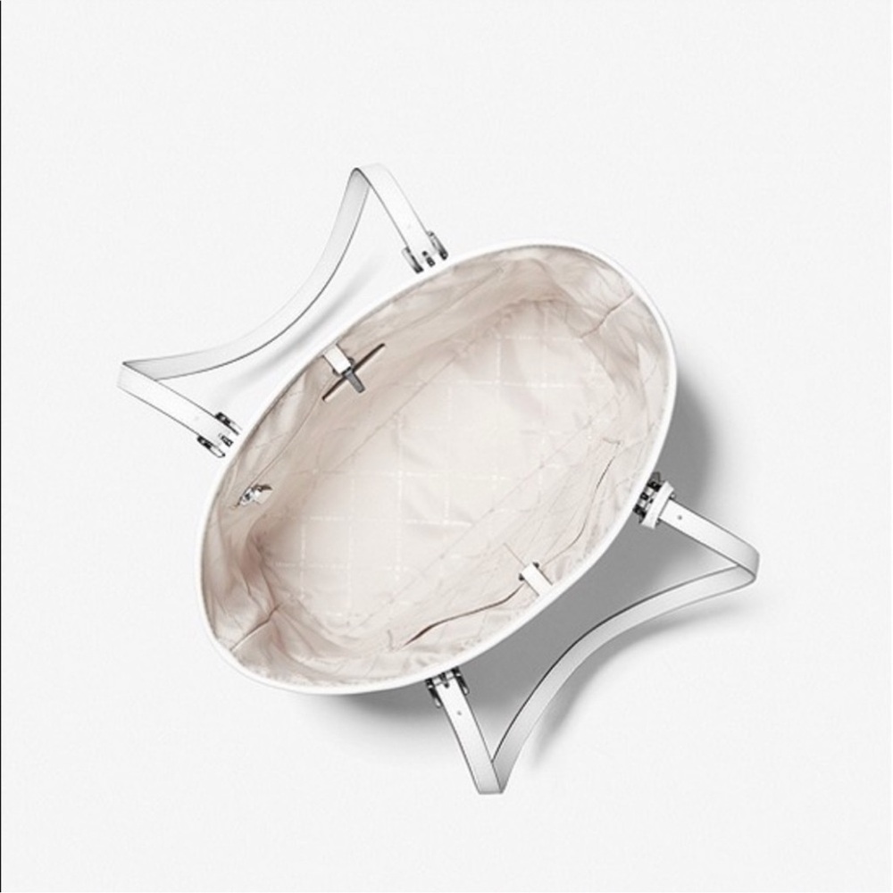 Michael Kors Jet Set Travel Medium Stripe Tote Bag - Picture 5 of 7